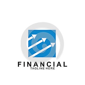 Financial and accounting business logo design