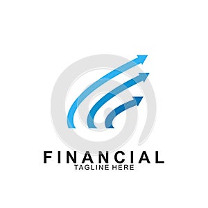 Financial and accounting business logo design