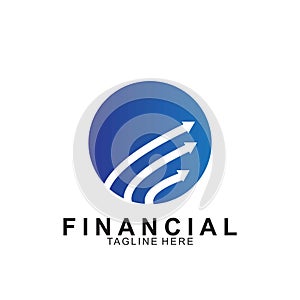 Financial and accounting business logo design