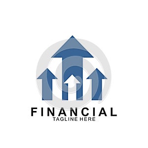 Financial and accounting business logo design