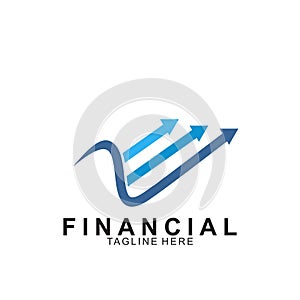 Financial and accounting business logo design