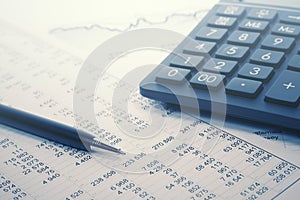 Financial accounting calculator on balance sheets