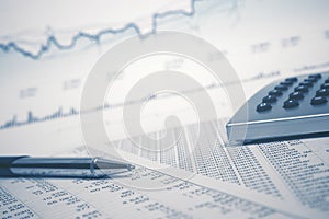 Financial accounting stock market graphs analysis