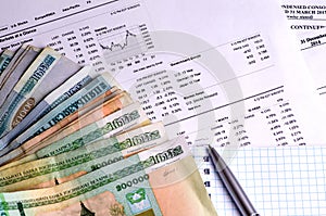 Financial accounting stock market graphs analysis