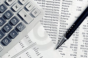 Financial accounting stock market graphs analysis