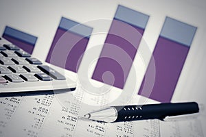 Financial accounting stock market graphs analysis