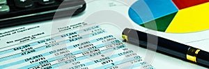 Financial accounting stock market graphs analysis. Business planning