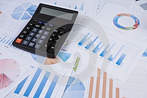 Financial accounting stock market graphs analysis