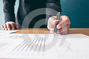 Financial accounting stock market graphs analysis