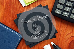 Financial Advisory is shown using the text