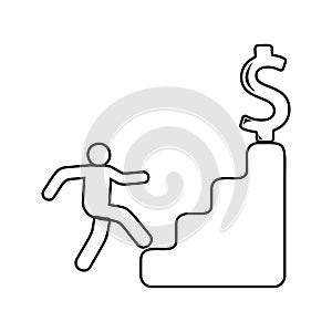 financial ascent icon. Element of Sucsess and awards for mobile concept and web apps icon. Thin line icon for website design and