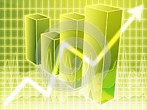 Financial barchart