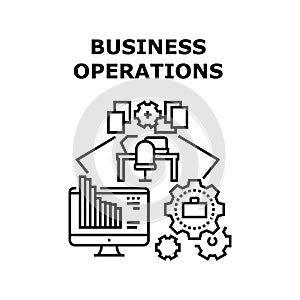 Financial Business Operations Vector Concept Color