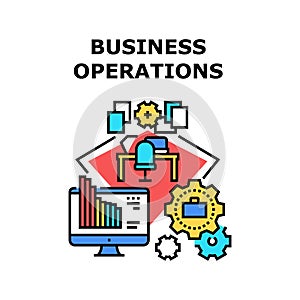 Financial Business Operations Vector Concept Color