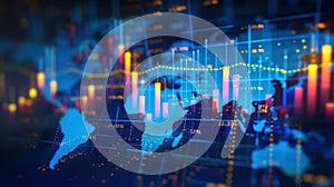 The Global Financial Market.AI generated image photo