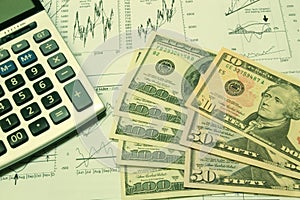Financial charts and US Dollar #2