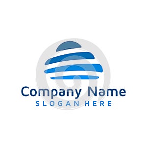Financial cloud logo design