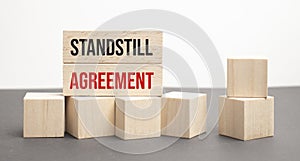 Financial concept about STANDSTILL AGREEMENT with inscription on the piece of paper