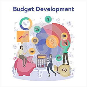 Financial consultant. Budget development. Idea of financial planning