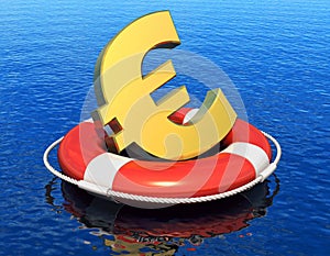 Financial crisis in Europe concept