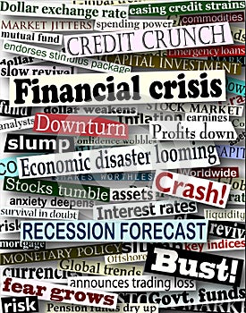 Financial crisis headlines