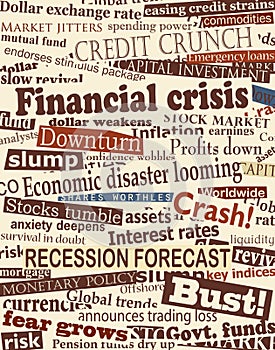 Financial crisis headlines