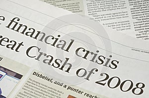 Financial crisis headlines