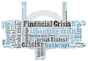 Financial crisis word cloud