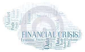 Financial Crisis word cloud.