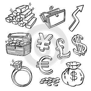 Financial & Currency Icon Set