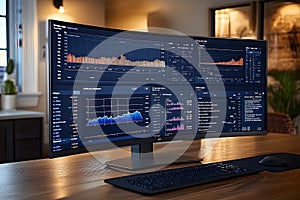 Financial Dashboard Display