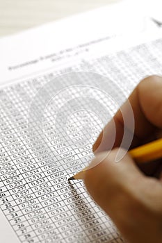 Financial data analyzing - Stock Image