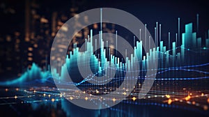 Financial data graph chart report statistic marketing research. Comeliness