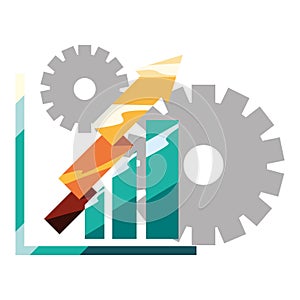 Financial diagram gears