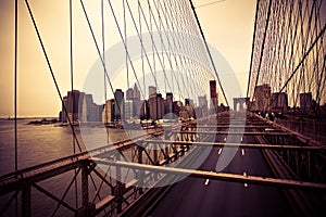 Financial District from the Brooklyn bridge