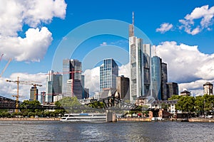 Financial district in Frankfurt