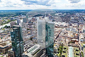 Financial district in Frankfurt