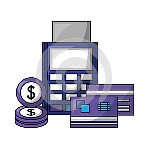 financial and economy set icons