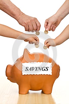 Financial education and money saving concept