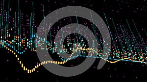 Financial figures and diagrams showing increasing profits, 4K animation