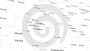 Financial figures and diagrams showing increasing profits, 4K animation