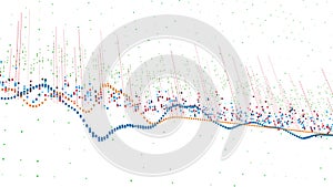 Financial figures and diagrams showing increasing profits, 4K animation