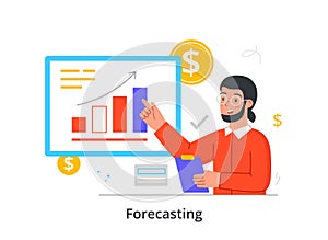 Financial forecasting concept