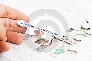 Financial freedom concept