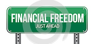 Financial freedom street sign