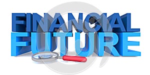 Financial future on white