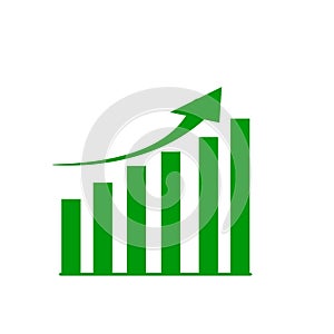 Financial graph with up trend line candlestick chart in stock market . Technical analysis pattern