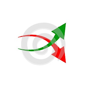 Financial graph with up trend line candlestick chart in stock market . Technical analysis pattern