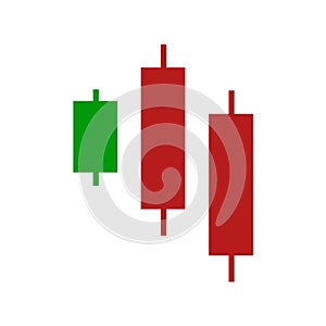 Financial graph with up trend line candlestick chart in stock market . Technical analysis pattern