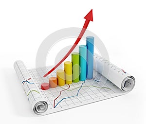 Financial graphics photo